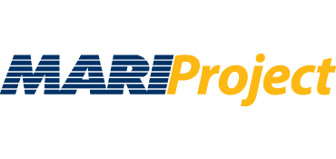 MARIProject Logo azul sobre blanco